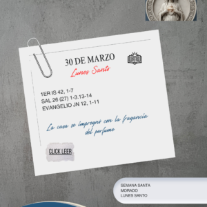 Lunes Santo – La casa se impregnó con la fragancia