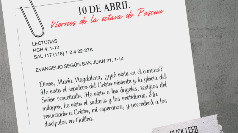 Viernes de la octava de Pascua