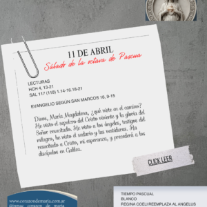 Sábado de la octava de Pascua