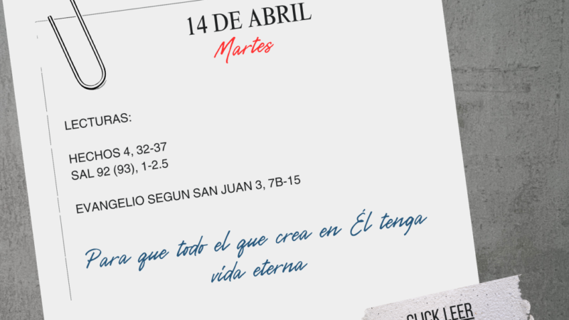 Para que todos los que creen en Él tengan Vida eterna