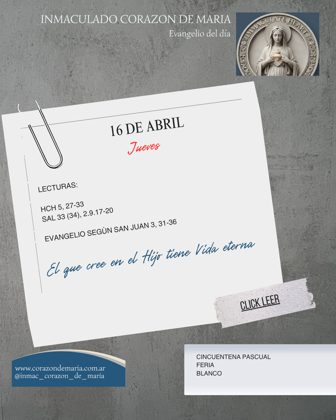 El que cree en el Hijo tiene Vida eterna