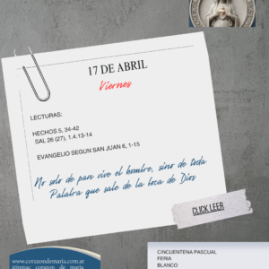 No solo de pan vive el hombre