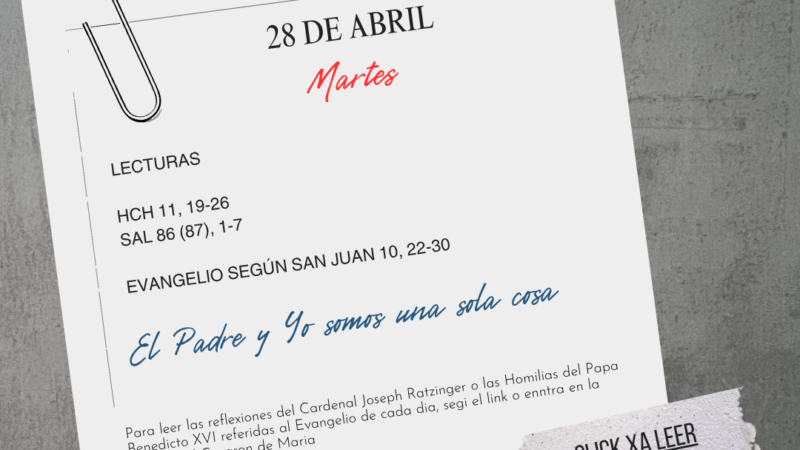 El Padre y Yo somos una sola cosa