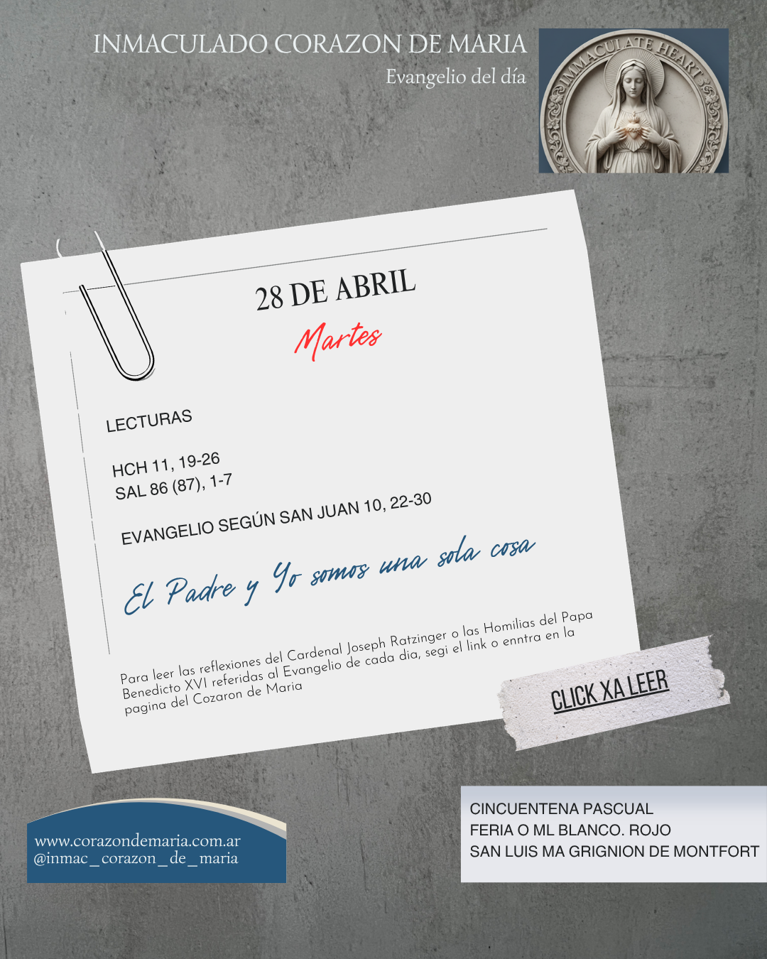 El Padre y Yo somos una sola cosa