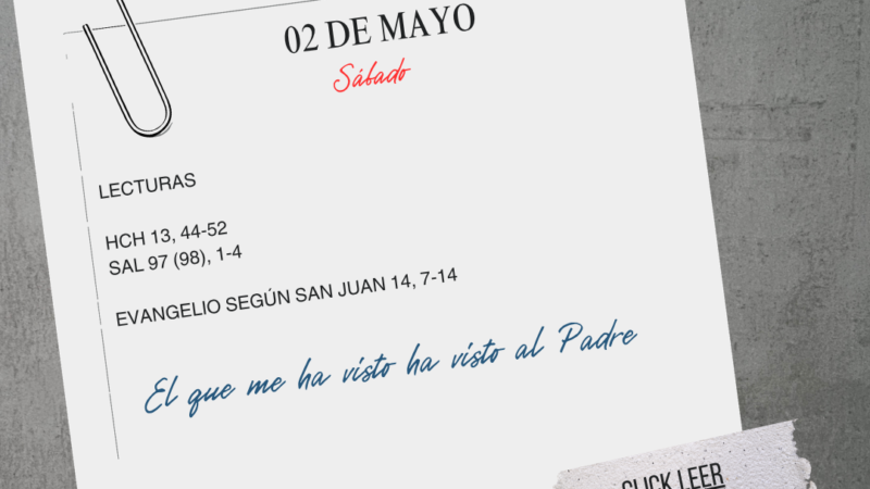 El que me ha visto ha visto al Padre