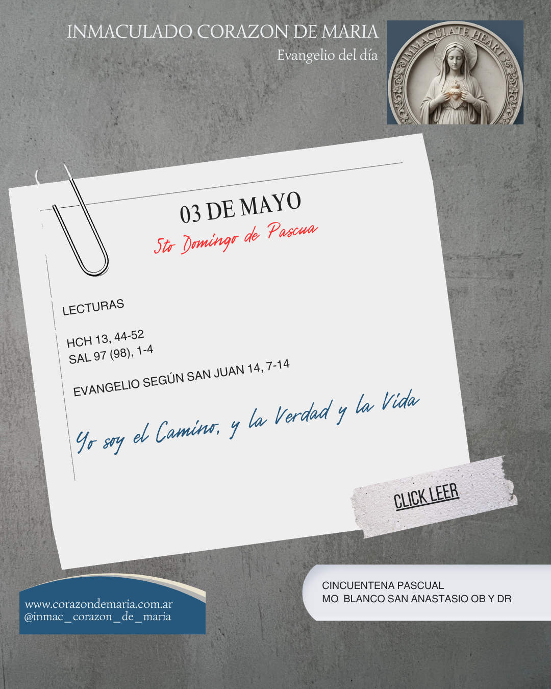 Yo soy el Camino, y la Verdad y la Vida