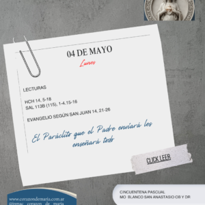 El Paráclito que el Padre enviará les enseñará todo