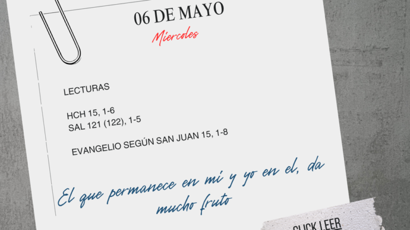 El que permanece en mí, y yo en él, da mucho fruto