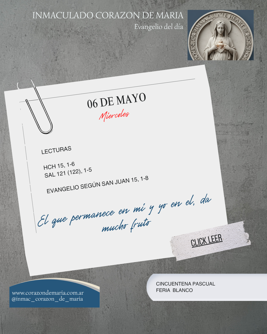 El que permanece en mí, y yo en él, da mucho fruto