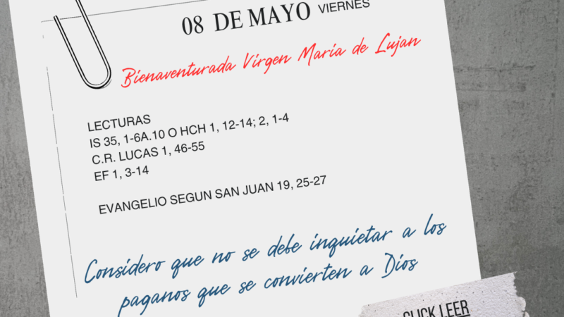Aquí tienes a tu hijo. Aquí tienes a tu madre