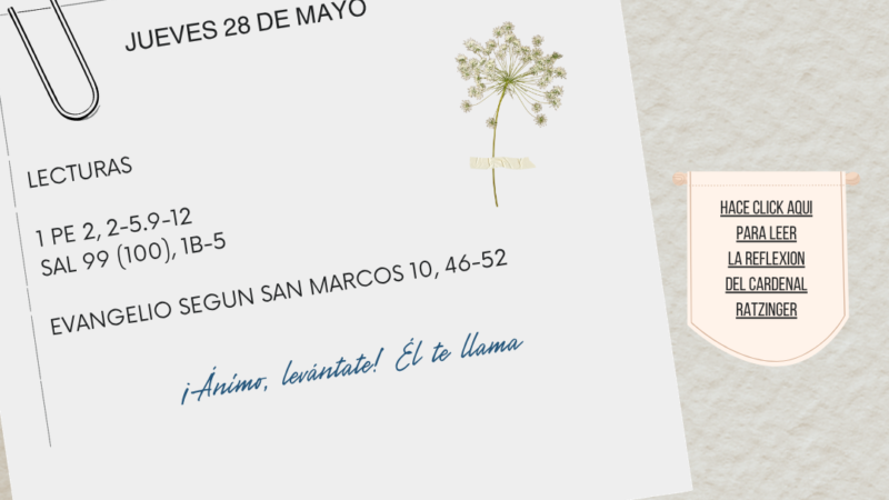 Animo! levantate, El te llama