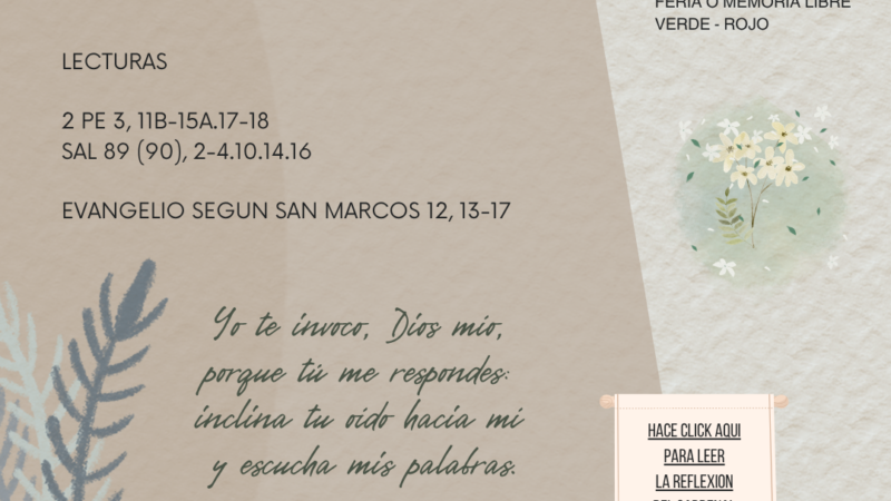 Mírame, Señor, y ten piedad de mí…