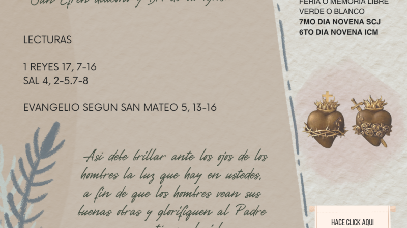 Ustedes son la sal y luz de la tierra