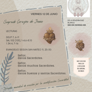 Sagrado Corazón de Jesús, en Vos confío.