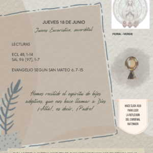 Hemos recibido el espíritu de hijos adoptivos, que nos hace llamar a Dios ¡Abbá!, es decir, ¡Padre!