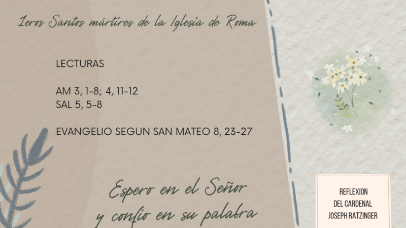 Espero en el Señor y confío en su palabra