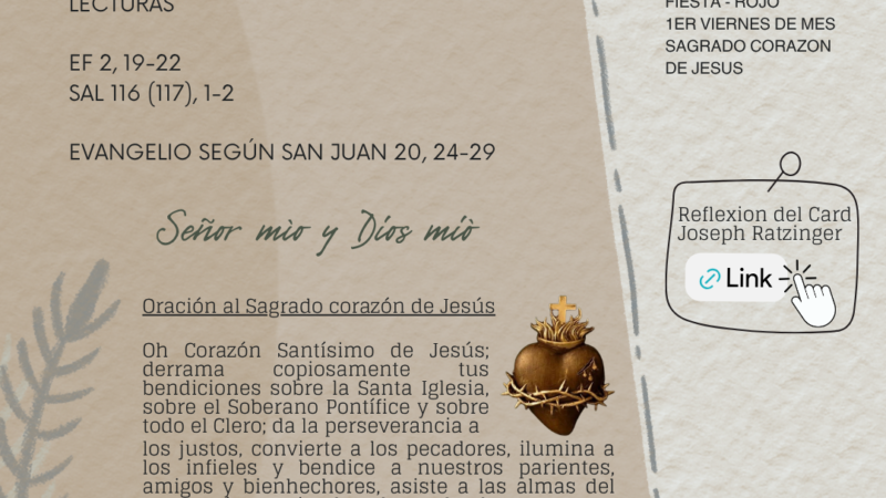 ¡Señor mío y Dios mío!