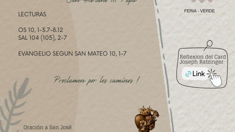 Proclamen por los caminos !